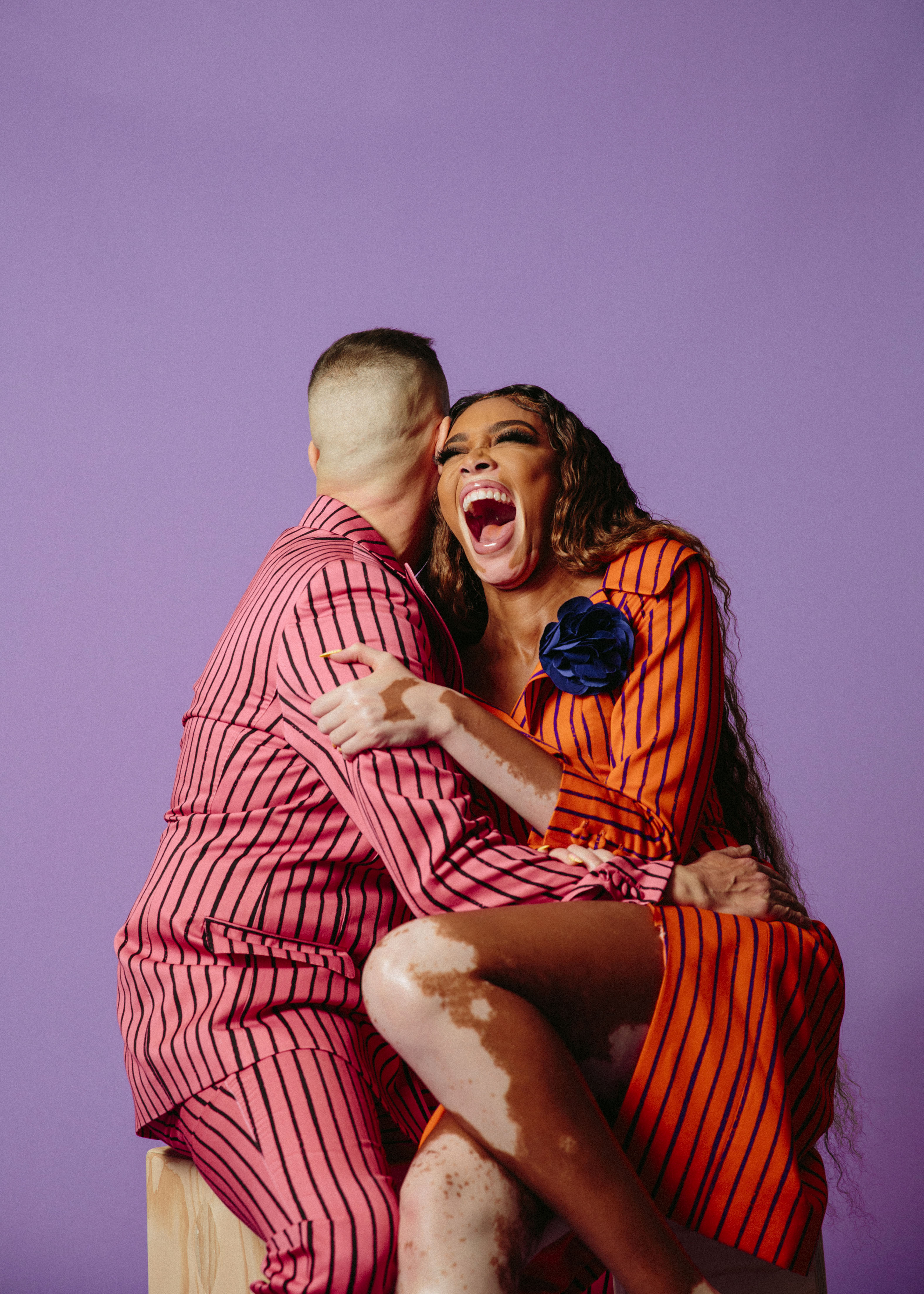 Jeremy Scott and Winnie Harlow