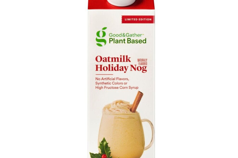 Target's Good &amp; Gather has a standout, plant-based nog that's only available around the holidays