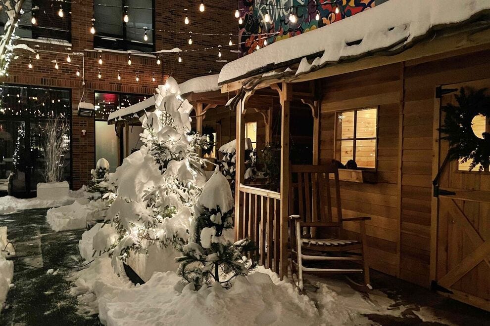 Winter at Lindens Cabins