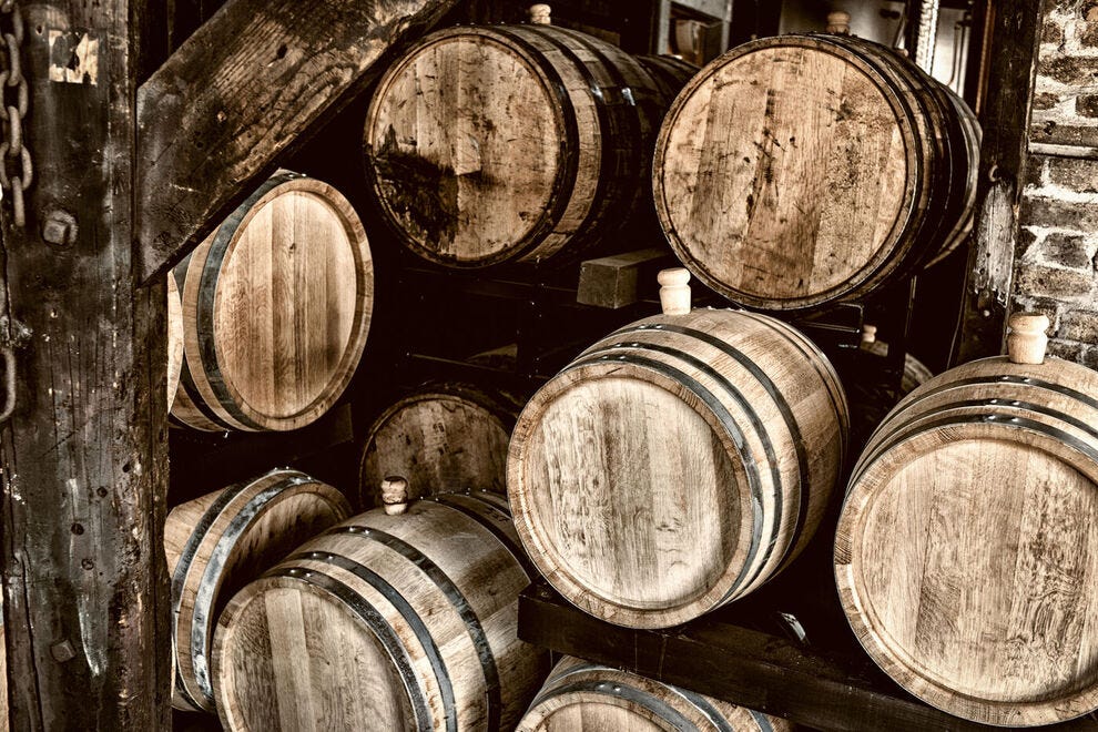 Barrels of rum