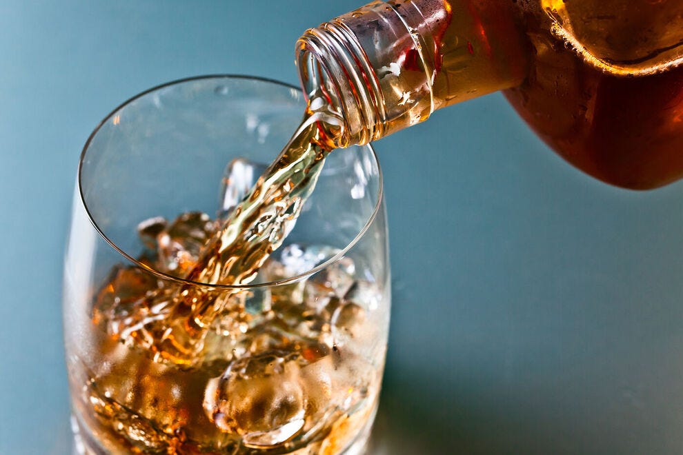 Pouring whiskey
