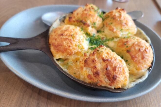 Try the Lobster + Biscuits at Salt & Ash