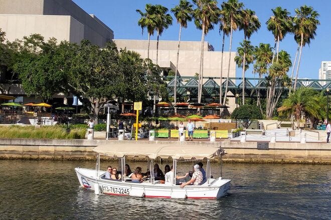 eBoats are a popular choice for visitors looking to explore downtown Tampa waterways