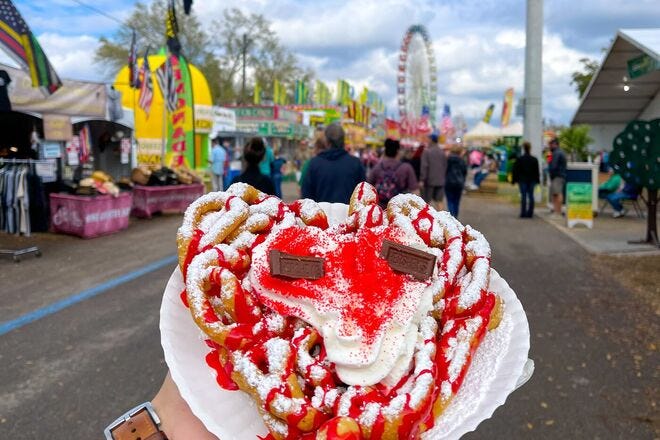 Sampling unusual food combinations is an annual tradition at the Florida State Fair