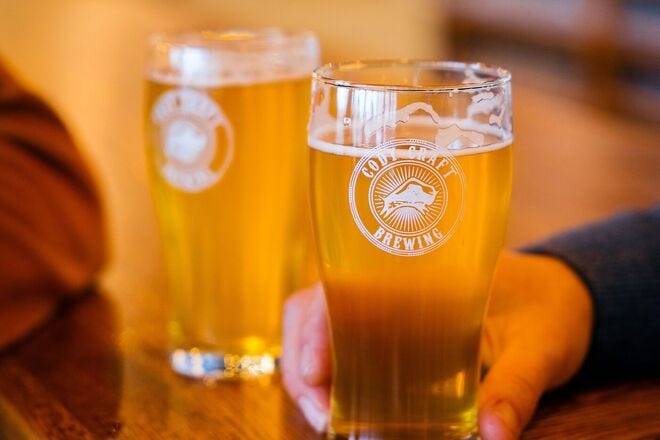 Stop in for a beer, as well as a taste of the Wild West, in Cody, Wyoming
