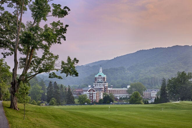 The Homestead is also home to one of the earliest golf courses