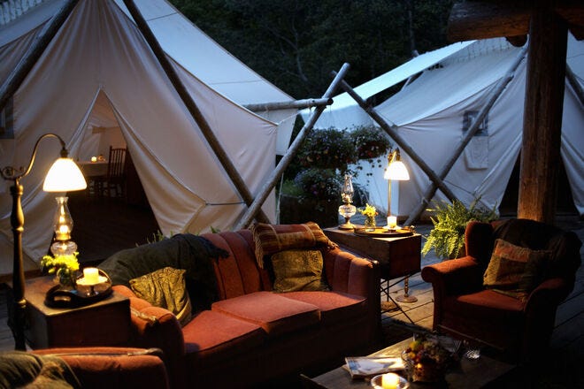 Getting back in touch with nature doesn't mean you have to leave comfort behind