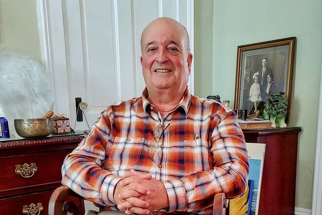 Richard Russell claims to provide clients with messages from loved ones and spiritual healing