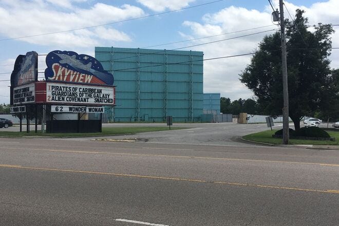 Enjoy a movie and hot concessions at Skyview Drive-In