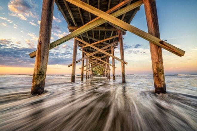 Swim and spot sea creatures at Ocean Isle Beach