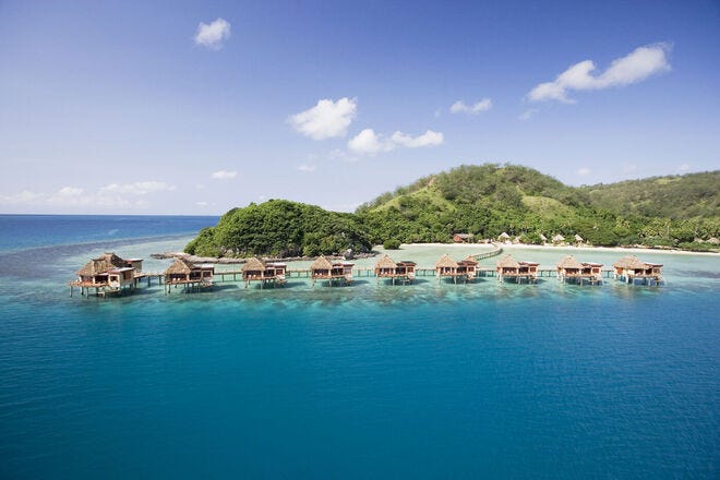 An all-inclusive overwater bungalow in Fiji is the ultimate vacation